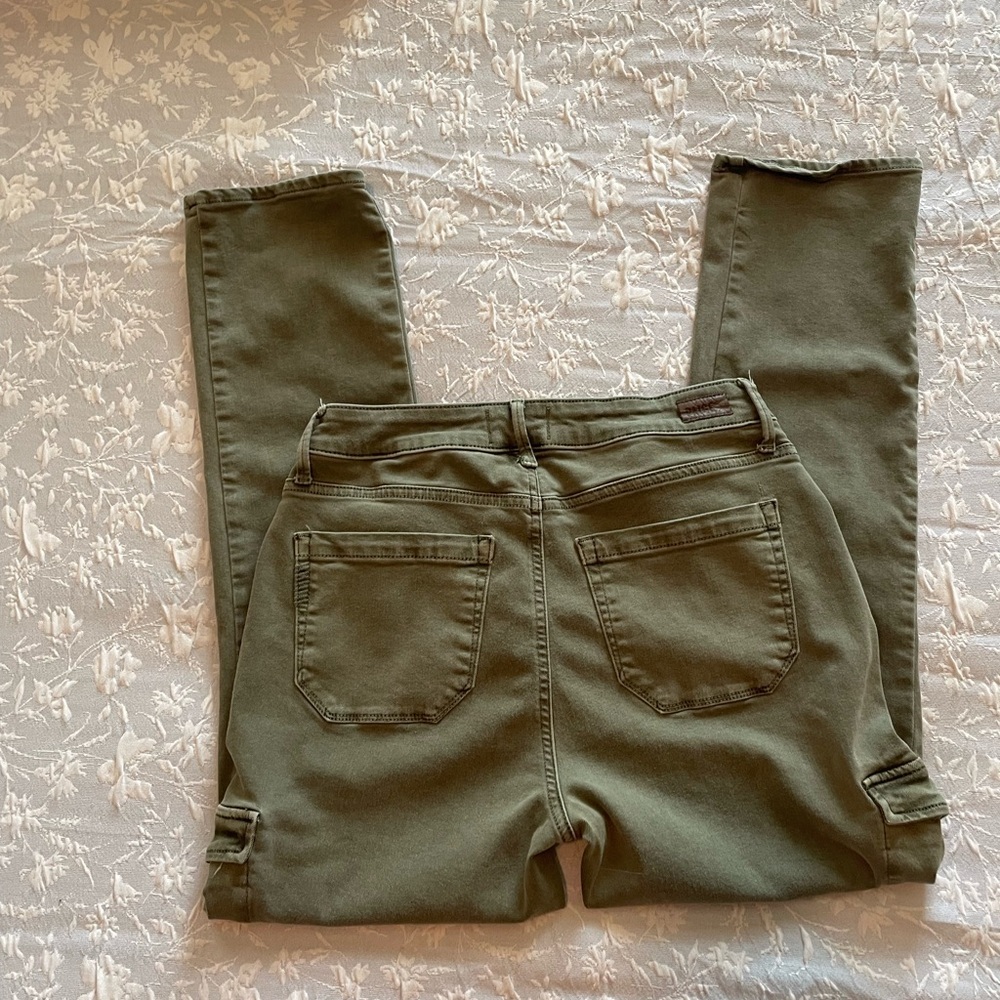 PAIGE Sage Green Trousers cargo style pants 28 - Picture 3 of 8